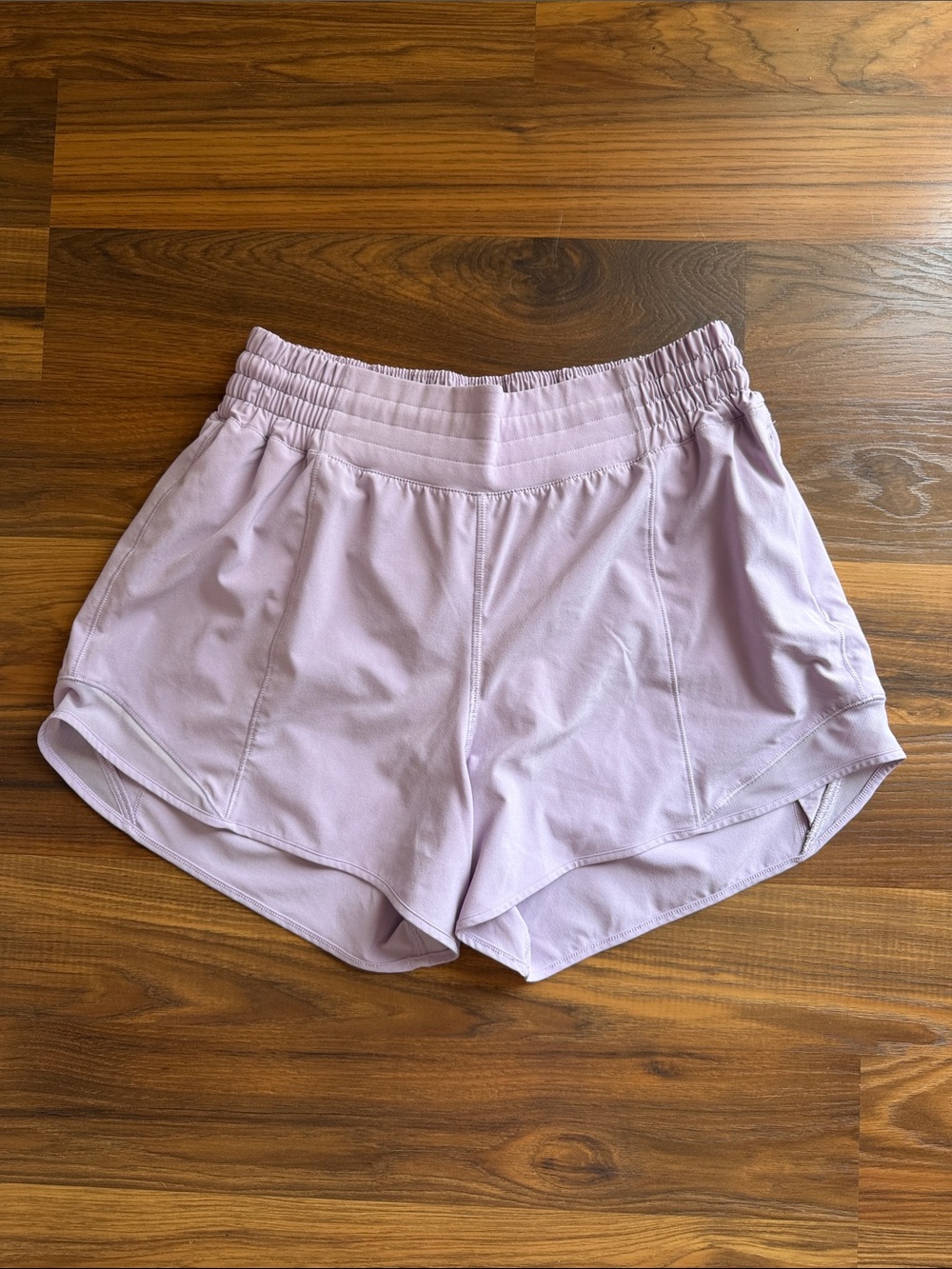 Hotty Hot High-Rise Lined Short 4” - Lilac Play